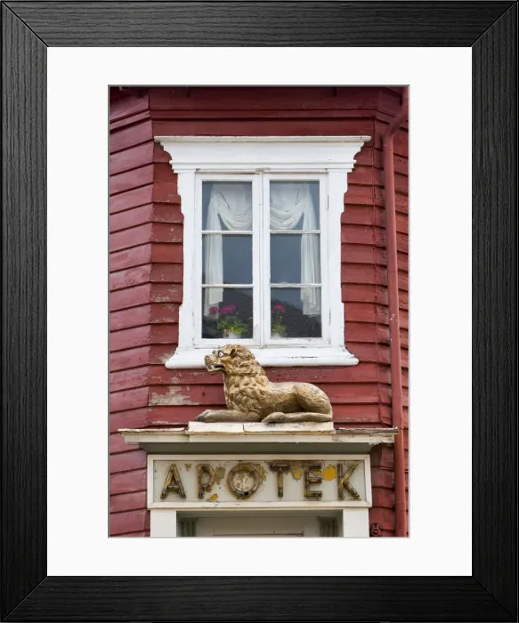 Framed Print : Old Chemist, Roros, Sor-Trondelag County, Gauldal District, Norway Framed Print : Old Chemist, Roros, Sor-Trondelag County, Gauldal District, Norway