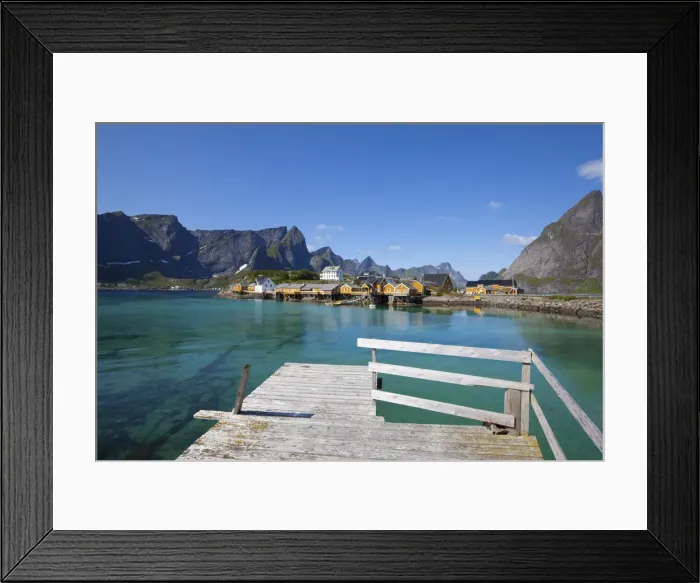 Framed Print : Sakrisoy, Moskenesoy, Lofoten, Nordland, Norway