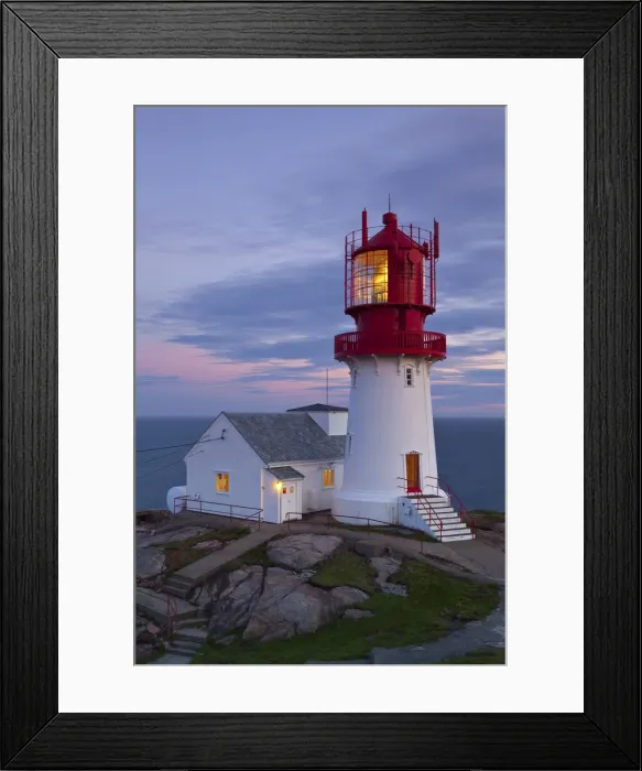 Framed Print : The idyllic Lindesnes Fyr Lighthouse, Lindesnes, Norway Framed Print : The idyllic Lindesnes Fyr Lighthouse, Lindesnes, Norway
