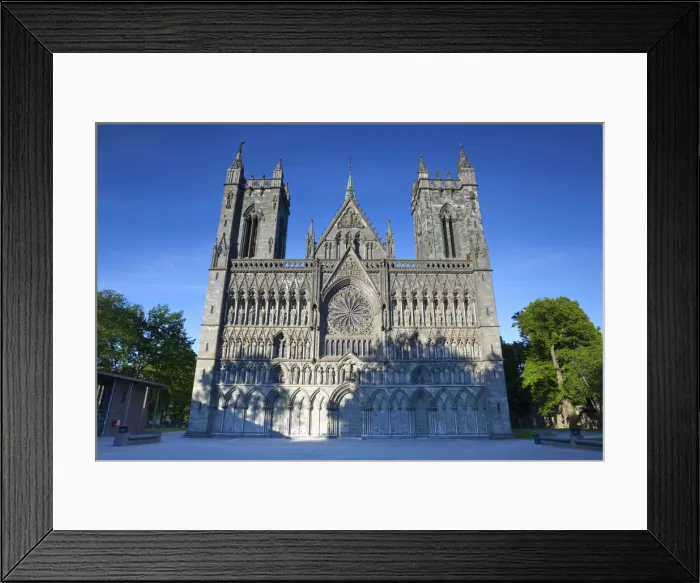 Framed Print : The Nidaros Cathedral, Trondheim, Sor-Trondelag, Norway