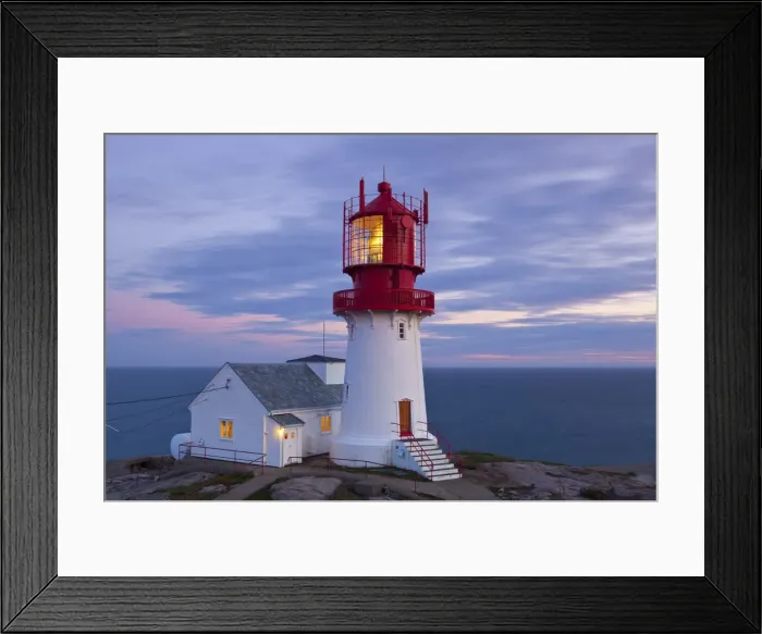 Framed Print : The idyllic Lindesnes Fyr Lighthouse, Lindesnes, Norway Framed Print : The idyllic Lindesnes Fyr Lighthouse, Lindesnes, Norway