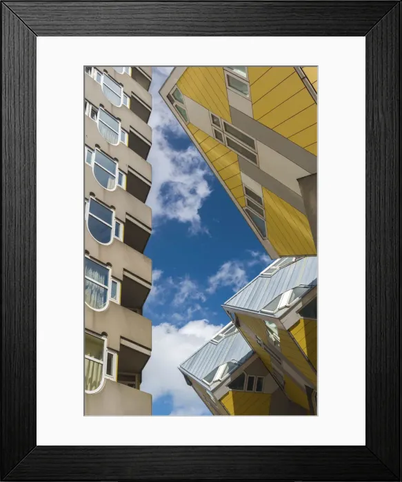 Framed Print : Netherlands, South Holland, Rotterdam, Cube houses (or Pole Houses or Tree Houses) Framed Print : Netherlands, South Holland, Rotterdam, Cube houses (or Pole Houses or Tree Houses)
