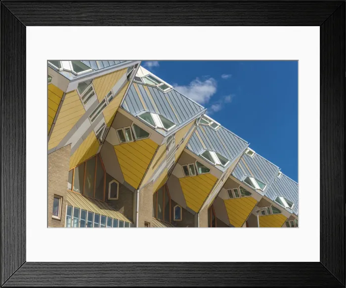 Framed Print : Netherlands, South Holland, Rotterdam, Cube houses (or Pole Houses or Tree Houses) Framed Print : Netherlands, South Holland, Rotterdam, Cube houses (or Pole Houses or Tree Houses)