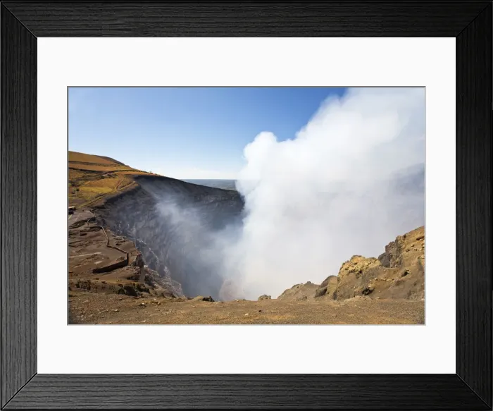 Framed Print : Nicaragua, Masaya, Park Natinal Volcan Masaya, Santiago crater Framed Print : Nicaragua, Masaya, Park Natinal Volcan Masaya, Santiago crater