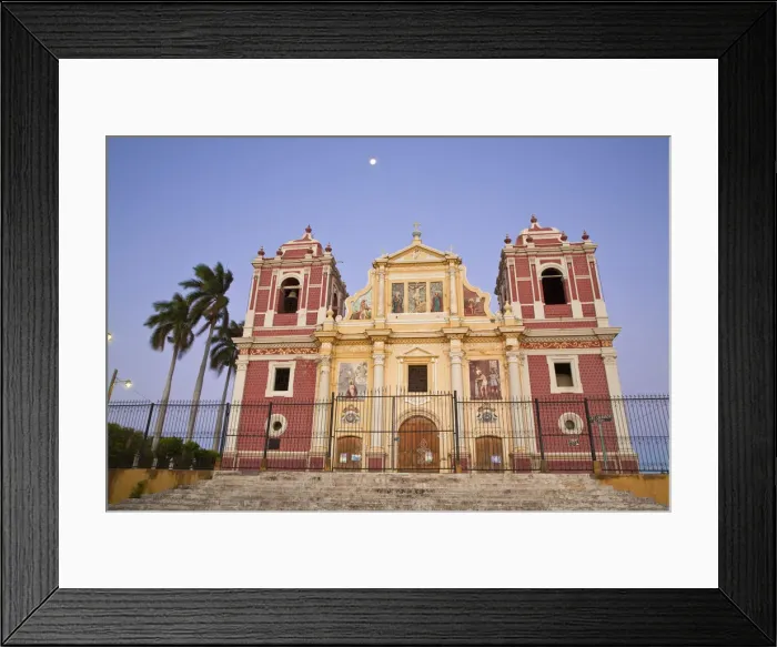 Framed Print : Nicaragua, Leon, 18th century El Calvario Church, Iglesia Dulce Nombre de Jesus El Framed Print : Nicaragua, Leon, 18th century El Calvario Church, Iglesia Dulce Nombre de Jesus El