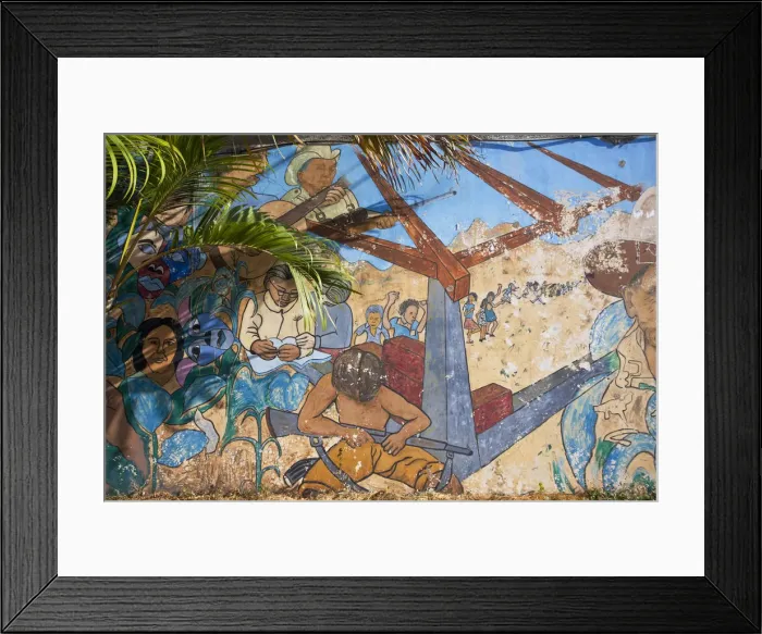 Framed Print : Nicaragua, Esteli, Wall mural Framed Print : Nicaragua, Esteli, Wall mural