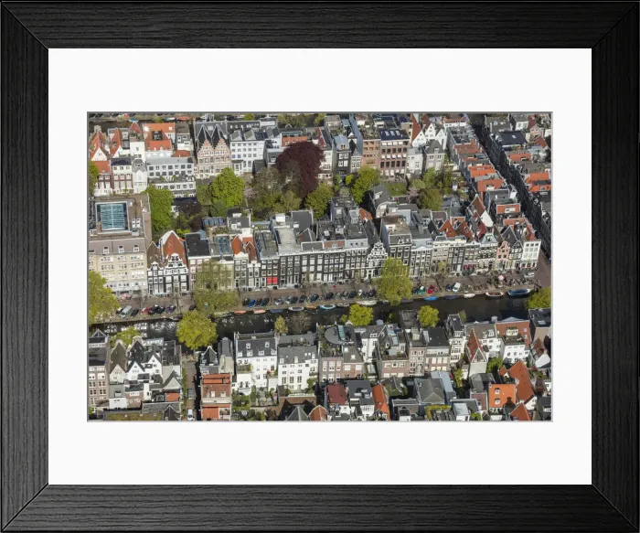 Framed Print : Aerial view of the Old City Centre Amsterdam, Netherlands Framed Print : Aerial view of the Old City Centre Amsterdam, Netherlands