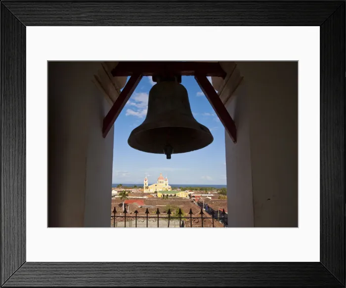 Framed Print : Nicaragua, Granada, Iglesia de la Merced, Bell tower and view towards Iglesia de Xalteva Framed Print : Nicaragua, Granada, Iglesia de la Merced, Bell tower and view towards Iglesia de Xalteva