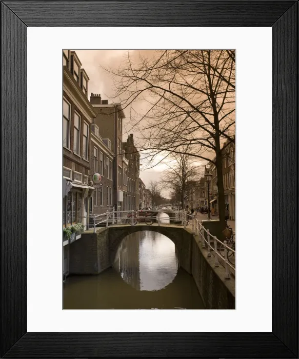 Framed Print : Delft Old Town, Delft, Holland Framed Print : Delft Old Town, Delft, Holland