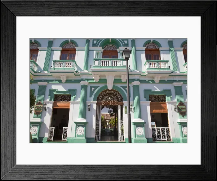 Framed Print : Nicaragua, Granada, Calle La Calzada, Hotel Dario Framed Print : Nicaragua, Granada, Calle La Calzada, Hotel Dario