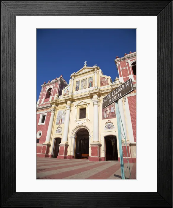 Framed Print : Nicaragua, Leon, 18th century El Calvario Church, Iglesia Dulce Nombre de Jesus El Framed Print : Nicaragua, Leon, 18th century El Calvario Church, Iglesia Dulce Nombre de Jesus El