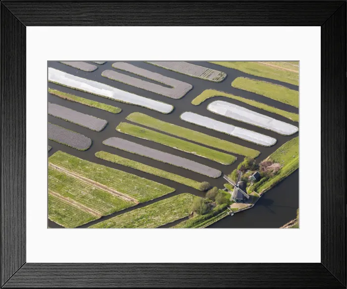 Framed Print : Windmill & Polder or re-claimed lands, North Holland, Netherlands Framed Print : Windmill & Polder or re-claimed lands, North Holland, Netherlands