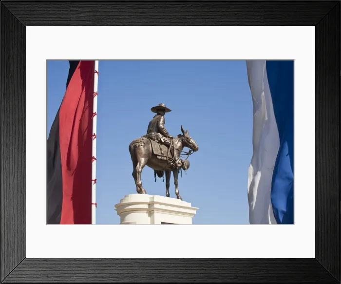 Framed Print : Nicaragua, Managua, Statue of Simon Bolivar on horseback Framed Print : Nicaragua, Managua, Statue of Simon Bolivar on horseback