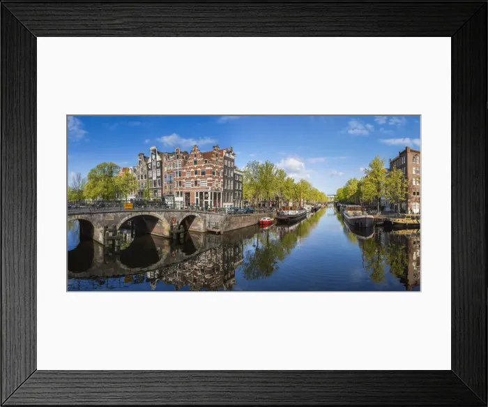 Framed Print : Canal, Amsterdam, Holland, Netherlands Framed Print : Canal, Amsterdam, Holland, Netherlands