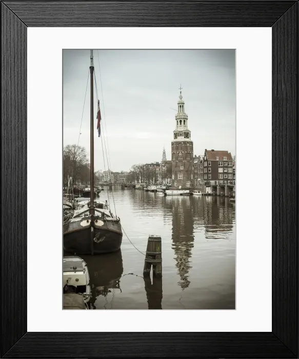 Framed Print : Montelbaanstoren tower, Oudeschans canal, Amsterdam, Holland Framed Print : Montelbaanstoren tower, Oudeschans canal, Amsterdam, Holland