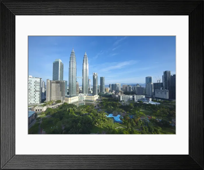 Framed Print : Petronas Towers & KLCC, Kuala Lumpur, Malaysia Framed Print : Petronas Towers & KLCC, Kuala Lumpur, Malaysia