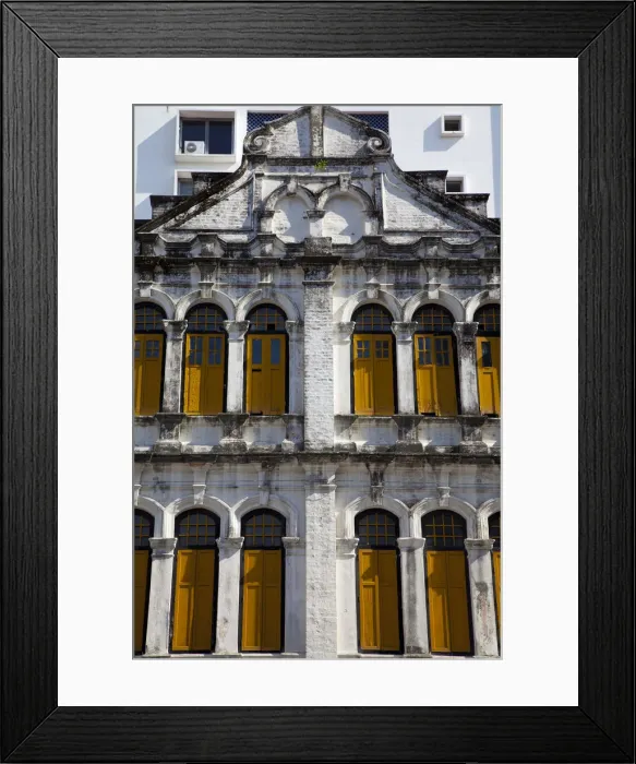 Framed Print : Old building in China Town, Kuala Lumpur, Malaysia Framed Print : Old building in China Town, Kuala Lumpur, Malaysia