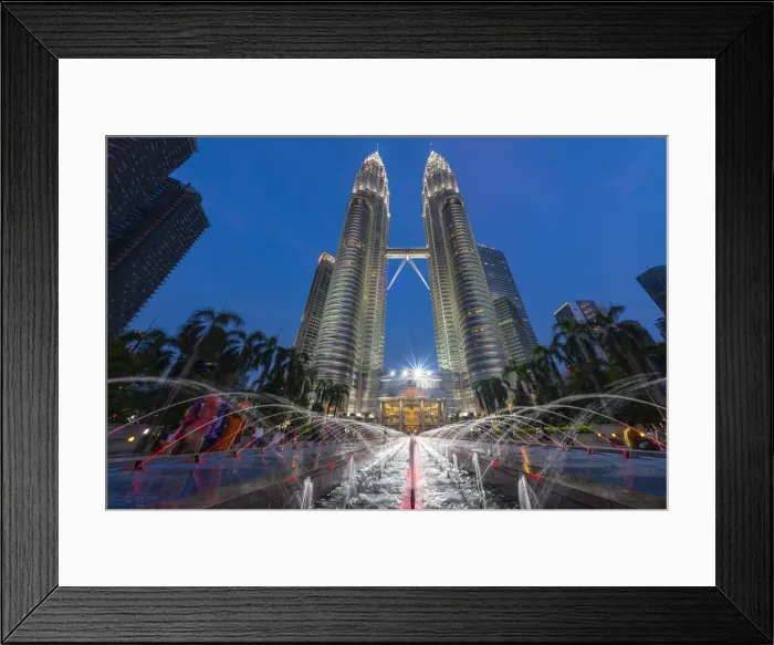 Framed Print : Malaysia, Kuala Lumpur, Petronas Towers Framed Print : Malaysia, Kuala Lumpur, Petronas Towers