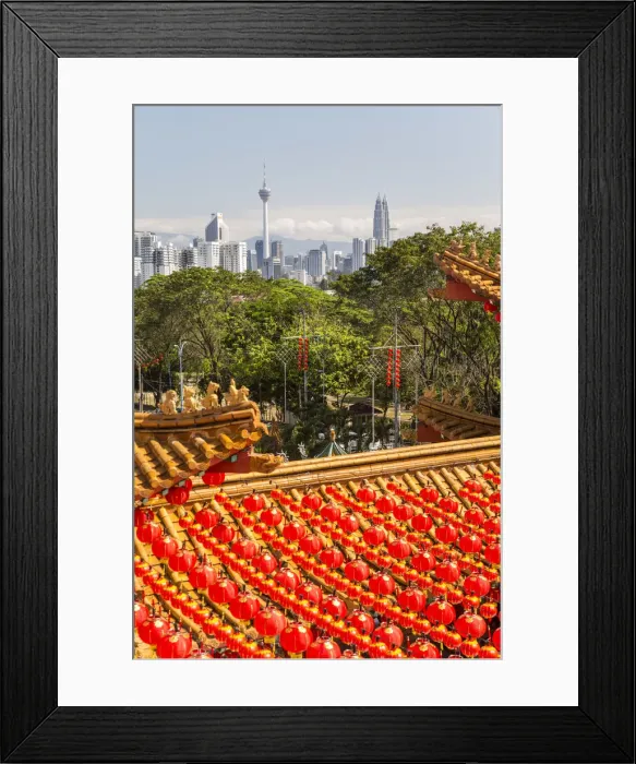 Framed Print : Thean Hou Chinese Temple, with Chinese Lanterns, Kuala Lumpur, Malaysia Framed Print : Thean Hou Chinese Temple, with Chinese Lanterns, Kuala Lumpur, Malaysia
