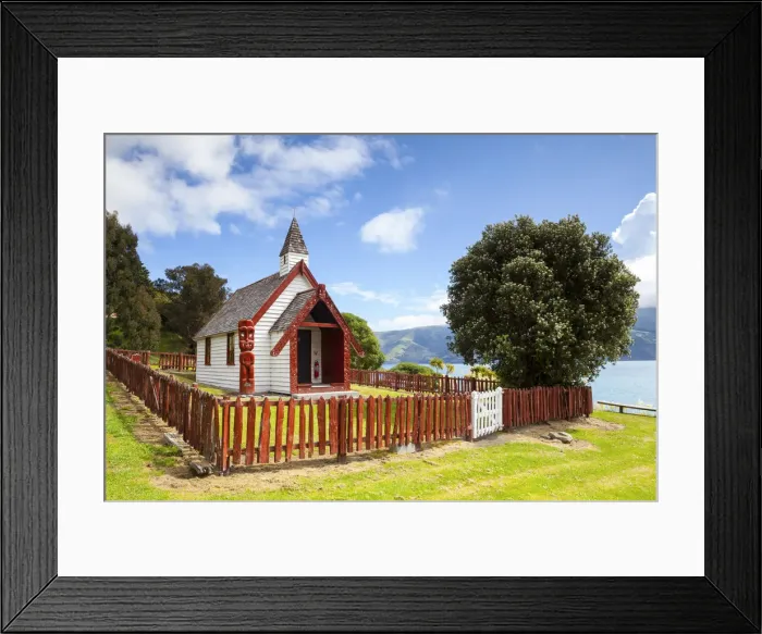 Framed Print : The beautiful little Onuku Church, Akaroa, Banks Peninsular, Canterbury, South Island Framed Print : The beautiful little Onuku Church, Akaroa, Banks Peninsular, Canterbury, South Island