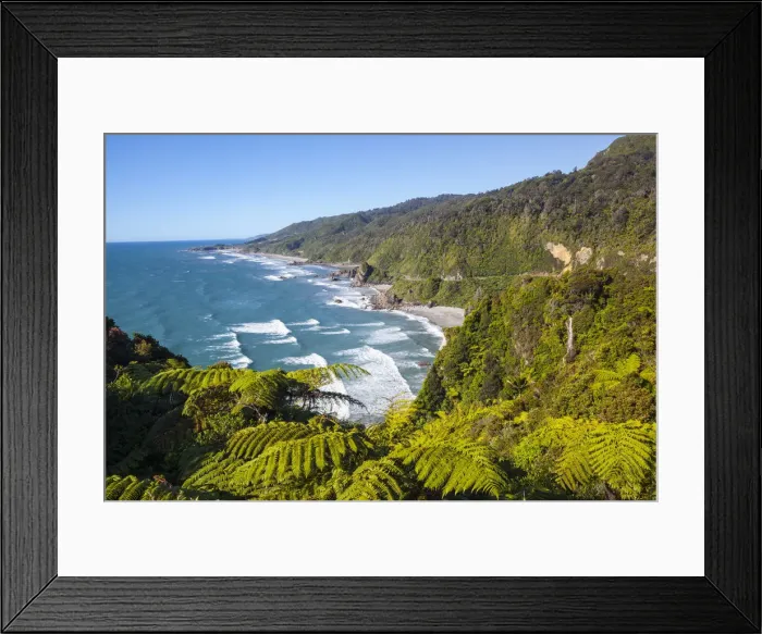 Framed Print : Dramatic coastal landscape, Punakaiki, West Coast, South Island, New Zealand Framed Print : Dramatic coastal landscape, Punakaiki, West Coast, South Island, New Zealand