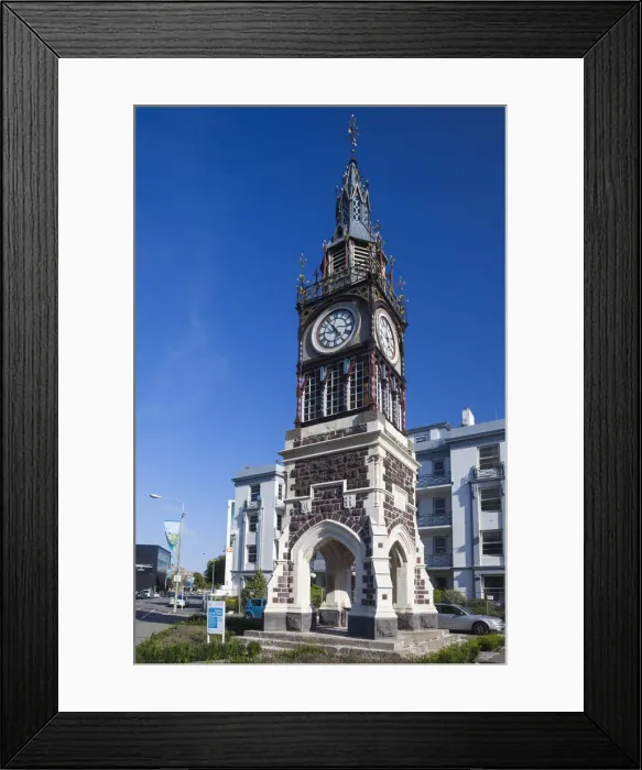 Framed Print : New Zealand, South Island, Christchurch, Victoria Street clocktower Framed Print : New Zealand, South Island, Christchurch, Victoria Street clocktower