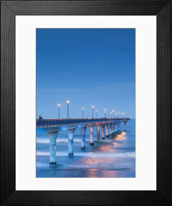 Framed Print : New Zealand, South Island, Christchurch-New Brighton, Christchurch Pier, dusk Framed Print : New Zealand, South Island, Christchurch-New Brighton, Christchurch Pier, dusk