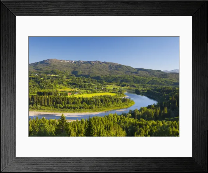 Framed Print : Landscape near Harran, Nord-Trondelag, Norway Framed Print : Landscape near Harran, Nord-Trondelag, Norway