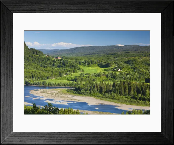 Framed Print : Landscape near Harran, Nord-Trondelag, Norway Framed Print : Landscape near Harran, Nord-Trondelag, Norway