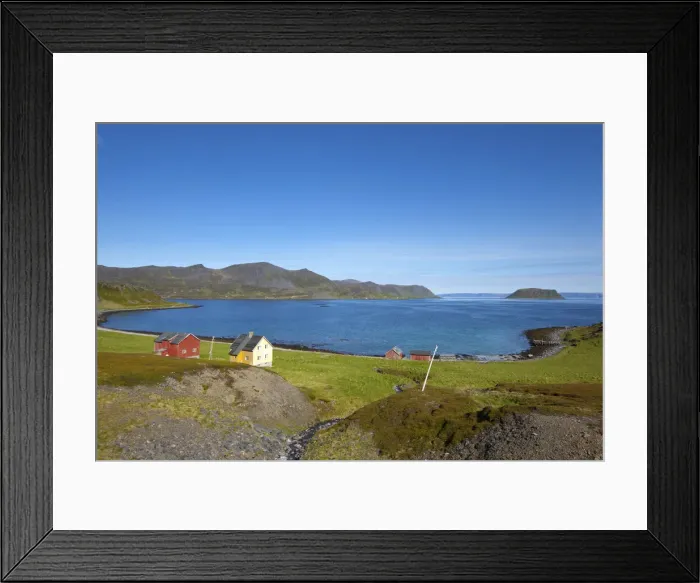 Framed Print : Coastal landscape on the drive to Nordkapp, Norway Framed Print : Coastal landscape on the drive to Nordkapp, Norway