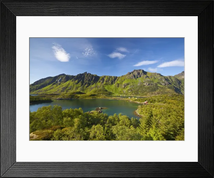 Framed Print : Dramatic coastal landscape, Lofoten Islands, Nordland, Norway