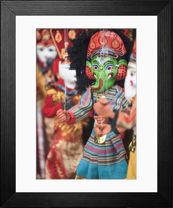 Framed Print : Nepal, Pokhara, market, local crafts