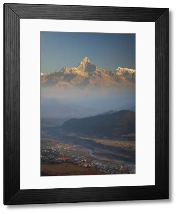 Framed Print : Nepal, Pokhara, Sarangkot, View of Annapurna Himalaya Mountain Range Framed Print : Nepal, Pokhara, Sarangkot, View of Annapurna Himalaya Mountain Range