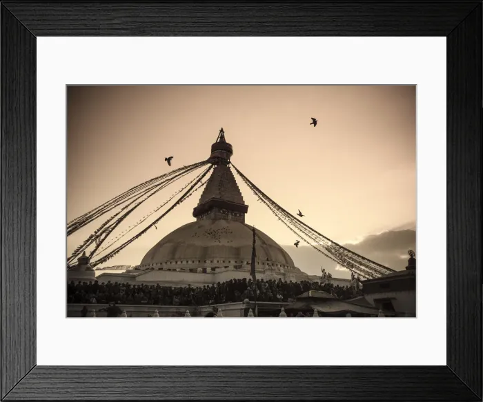 Framed Print : Nepal, Kathmandu, Bodhnath (Boudha) Stupa Framed Print : Nepal, Kathmandu, Bodhnath (Boudha) Stupa