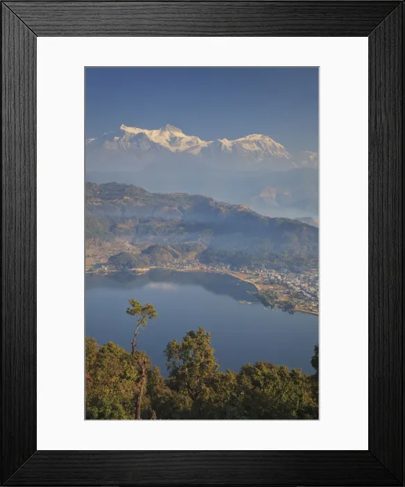 Framed Print : Nepal, Pokhara, World Peace Pagoda