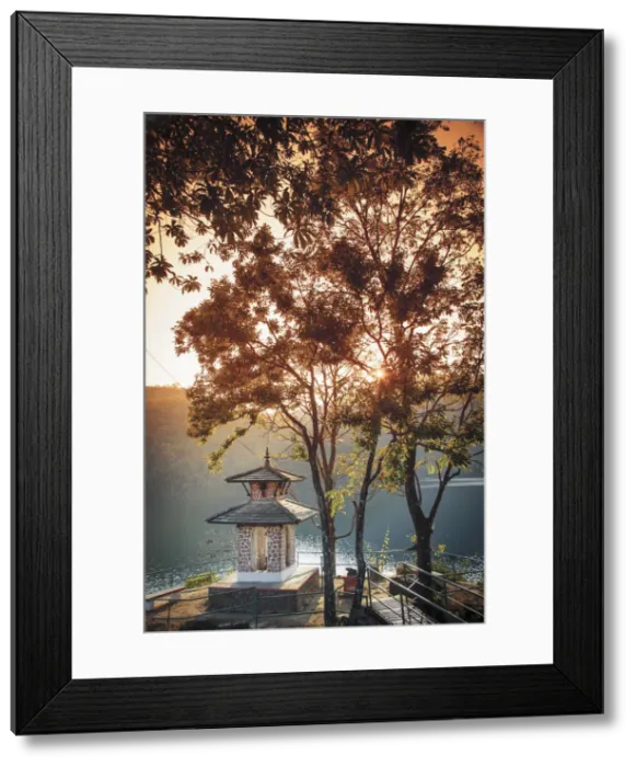 Framed Print : Nepal, Pokhara, Phewa Tal Lake Framed Print : Nepal, Pokhara, Phewa Tal Lake