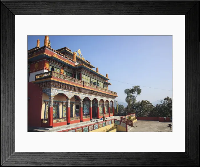 Framed Print : Nepal, Pokhara, Tashi Palkhel Tibetan Settlement, Jangchub Choeling Gompa (Buddhist Framed Print : Nepal, Pokhara, Tashi Palkhel Tibetan Settlement, Jangchub Choeling Gompa (Buddhist