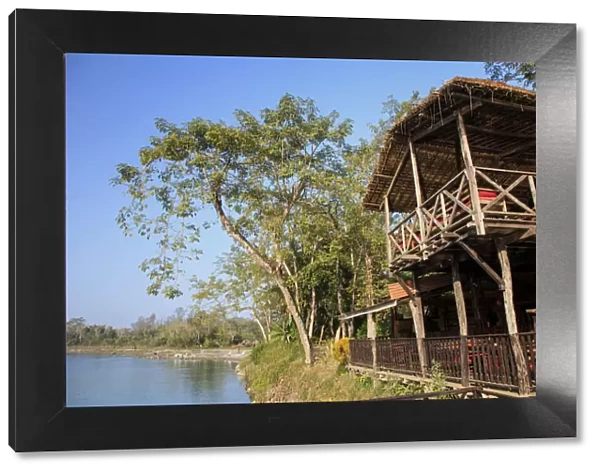 Nepal, Chitwan National Park, Lodge on Narayani River