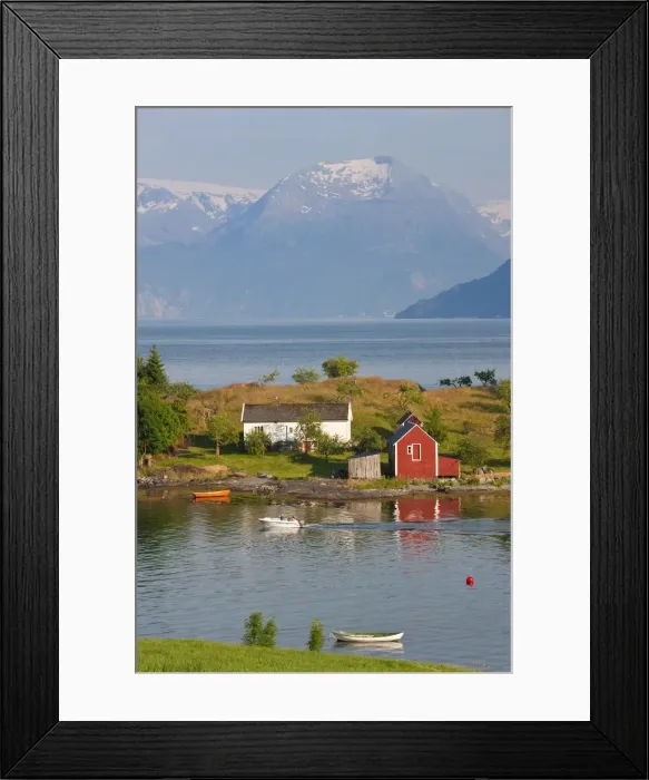 Framed Print : Small island in Hardangerfjorden nr Bergen, Western Fjords, Norway Framed Print : Small island in Hardangerfjorden nr Bergen, Western Fjords, Norway