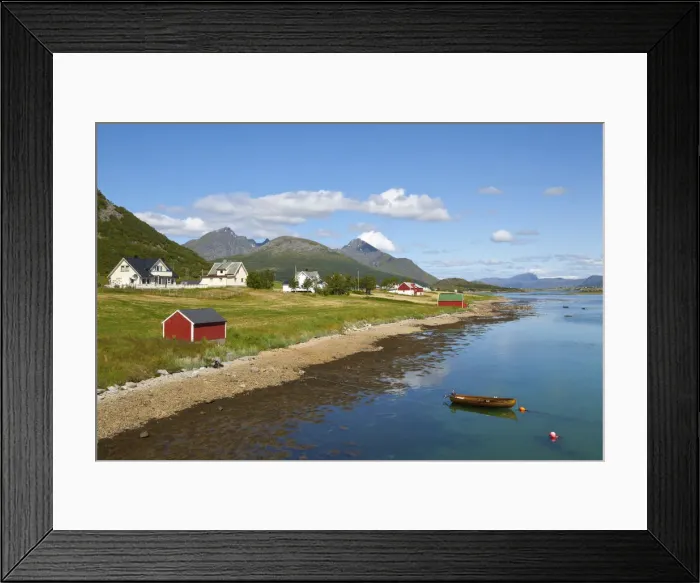Framed Print : Offersoya, Vestvagoy, Lofoten, Nordland, Norway Framed Print : Offersoya, Vestvagoy, Lofoten, Nordland, Norway