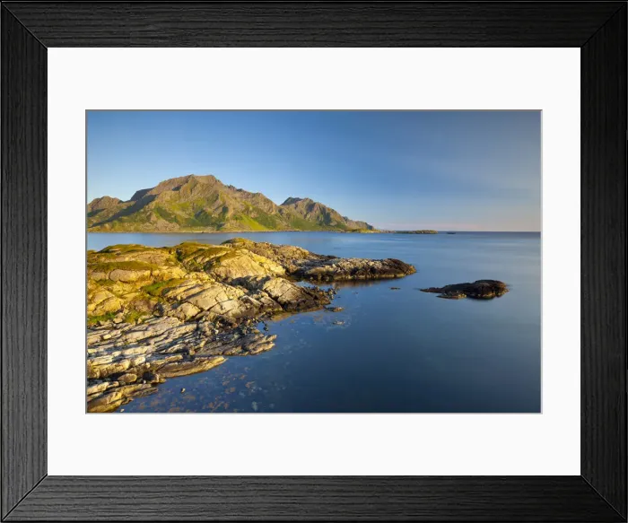 Framed Print : Dramatic coastal landscape near Malnes, Vesteralen, Nordland, Norway Framed Print : Dramatic coastal landscape near Malnes, Vesteralen, Nordland, Norway