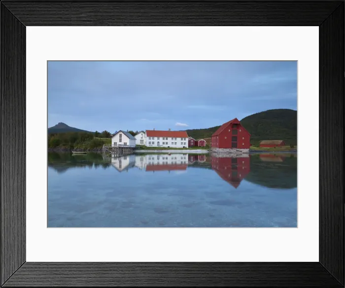 Framed Print : The old trading centre of Kjerringoy, Nordland, Norway Framed Print : The old trading centre of Kjerringoy, Nordland, Norway