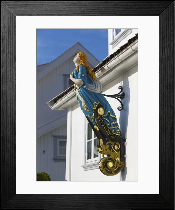 Framed Print : Ship Figurehead, Drobak, Akershus County, Follo District, Norway Framed Print : Ship Figurehead, Drobak, Akershus County, Follo District, Norway