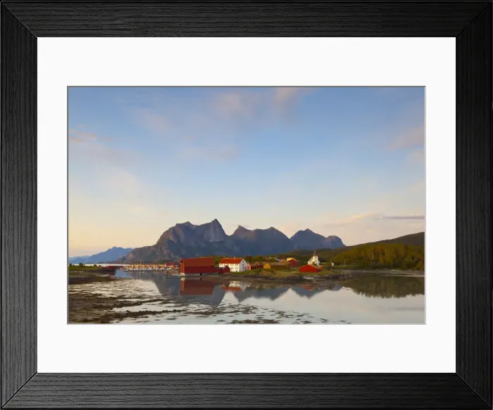 Framed Print : The old trading centre of Kjerringoy, Nordland, Norway Framed Print : The old trading centre of Kjerringoy, Nordland, Norway