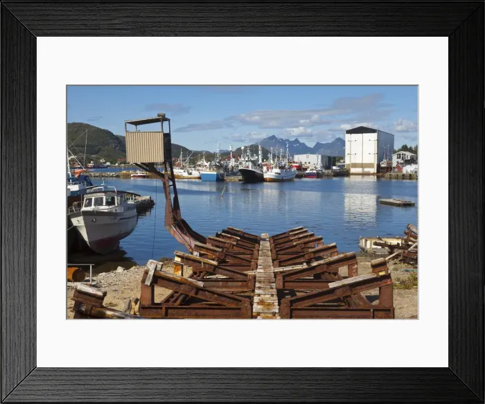 Framed Print : Ballstad, Vestvagoy, Lofoten Islands, Nordland, Norway Framed Print : Ballstad, Vestvagoy, Lofoten Islands, Nordland, Norway