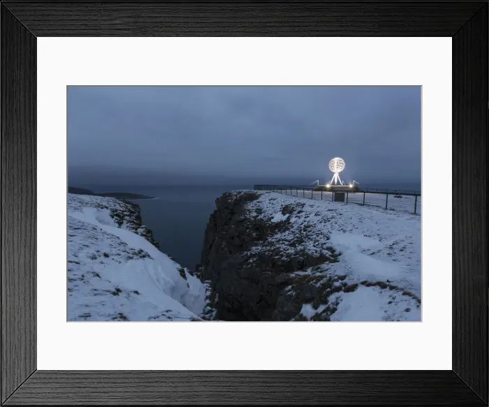 Framed Print : The Globe, Honningsvag, North Cape, Finnmark, Norway Framed Print : The Globe, Honningsvag, North Cape, Finnmark, Norway