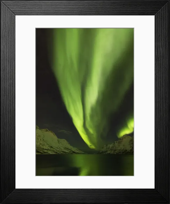 Framed Print : Aurora Borealis, Northern Lights, Troms region, Norway Framed Print : Aurora Borealis, Northern Lights, Troms region, Norway