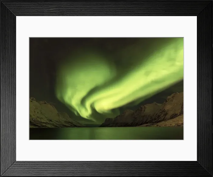 Framed Print : Aurora Borealis, Northern Lights, Troms region, Norway Framed Print : Aurora Borealis, Northern Lights, Troms region, Norway