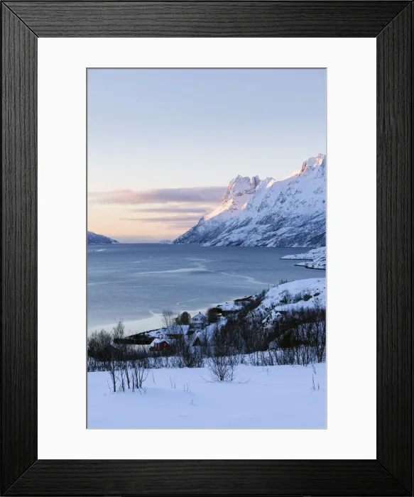 Framed Print : Kvaloya Island, Ersfjorden, Troms region, Norway Framed Print : Kvaloya Island, Ersfjorden, Troms region, Norway