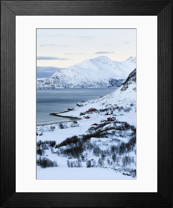 Framed Print : Grotfjord, Kvaloya, Troms region, Norway